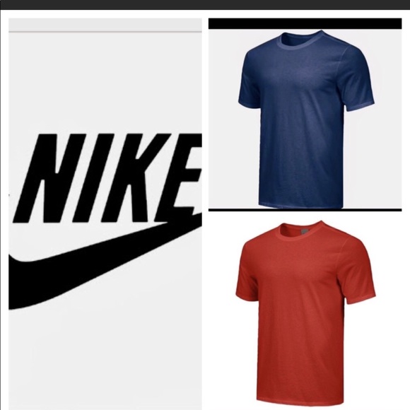 light blue and red nike shirt